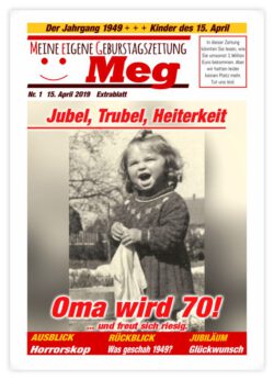 Geburtstagszeitung Cover Klassisch Jubel