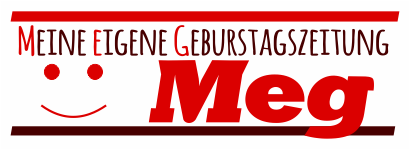 Logo Meg der Geburtstagszeitung
