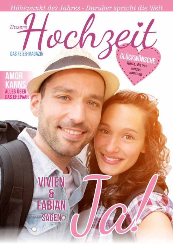 Hochzeitszeitung XL - Stil "Fresh" - Cover "Ja!" – Bild 2