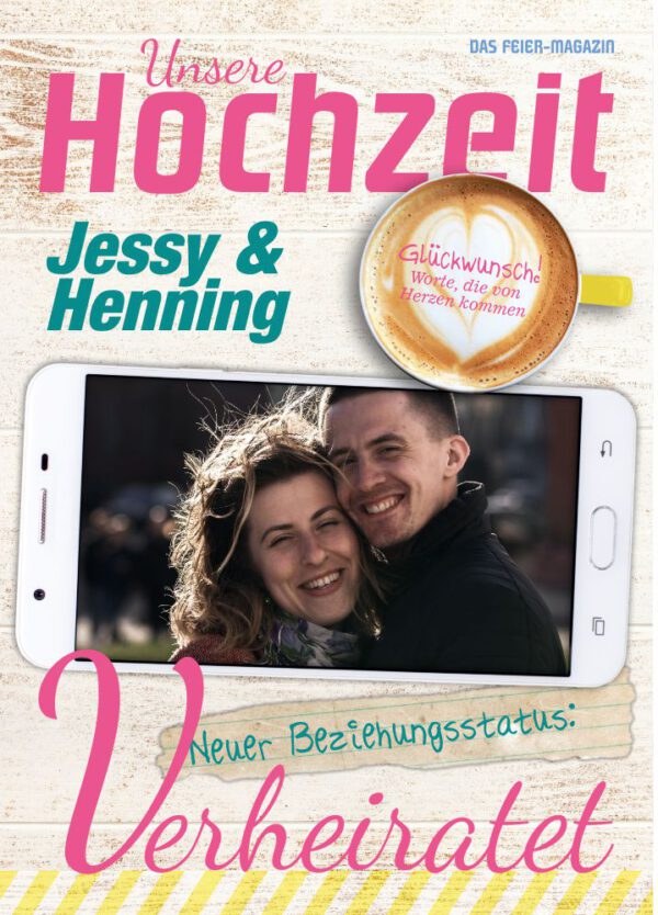Hochzeitszeitung XL - Stil "Fresh" - Cover "Neuer Beziehungsstatus" – Bild 2