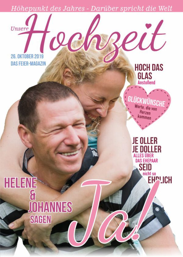 Hochzeitszeitung XL - Stil "Fresh" - Cover "Ja!" – Bild 3