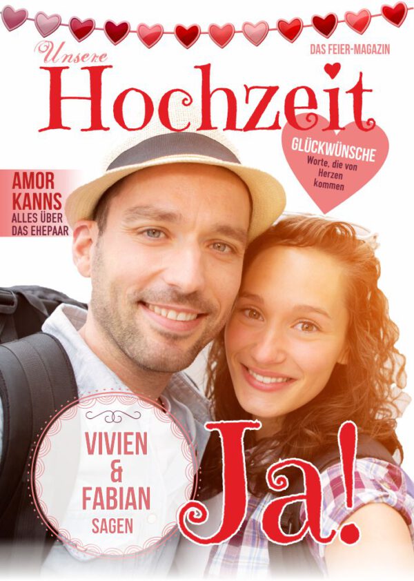 Hochzeitszeitung XXL - Stil "Romantisch" - Cover "Ja!" – Bild 2