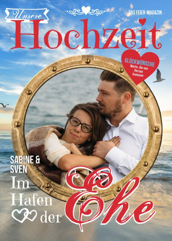 Hochzeitszeitung XL - Stil "Romantisch" - Cover "Im Hafen der Ehe" – Bild 2