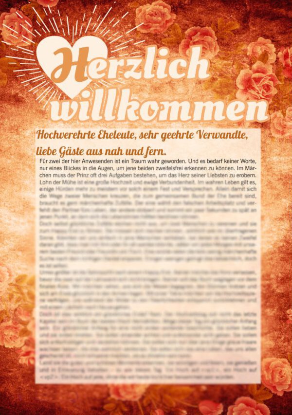 Hochzeitszeitung XL - Stil "Vintage" - Cover "Neuer Beziehungsstatus" – Bild 3
