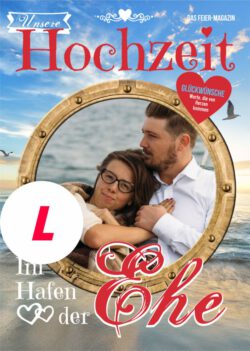 Hochzeitszeitung L - Stil "Romantisch" - Cover "Im Hafen der Ehe"