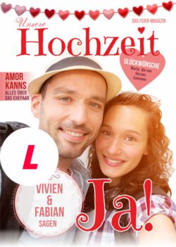 Hochzeitszeitung L - Stil "Romantisch" - Cover "Ja!"