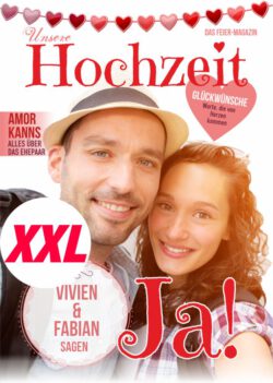 Hochzeitszeitung XXL - Stil "Romantisch" - Cover "Ja!"
