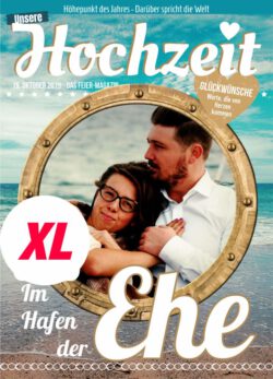 Hochzeitszeitung XL - Stil "Vintage" - Cover "Im Hafen der Ehe"