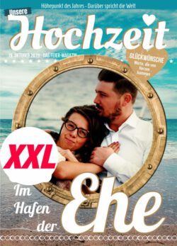 Hochzeitszeitung XXL - Stil "Vintage" - Cover "Im Hafen der Ehe"