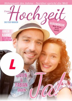 Hochzeitszeitung L - Stil "Fresh" - Cover "Ja!"