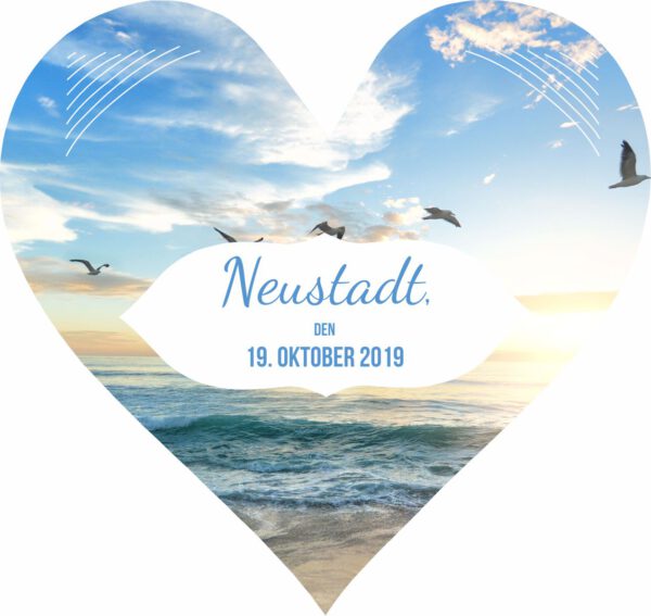 Bierdeckel zur Hochzeit - Stil "Fresh" - Cover "Im Hafen der Ehe" – Bild 2