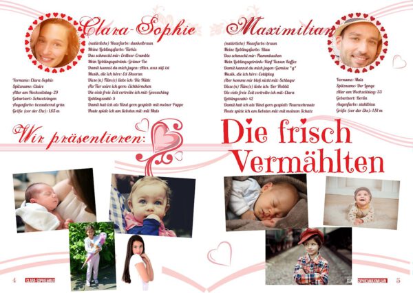 Hochzeitszeitung XXL - Stil "Romantisch" - Cover "Ja!" – Bild 5